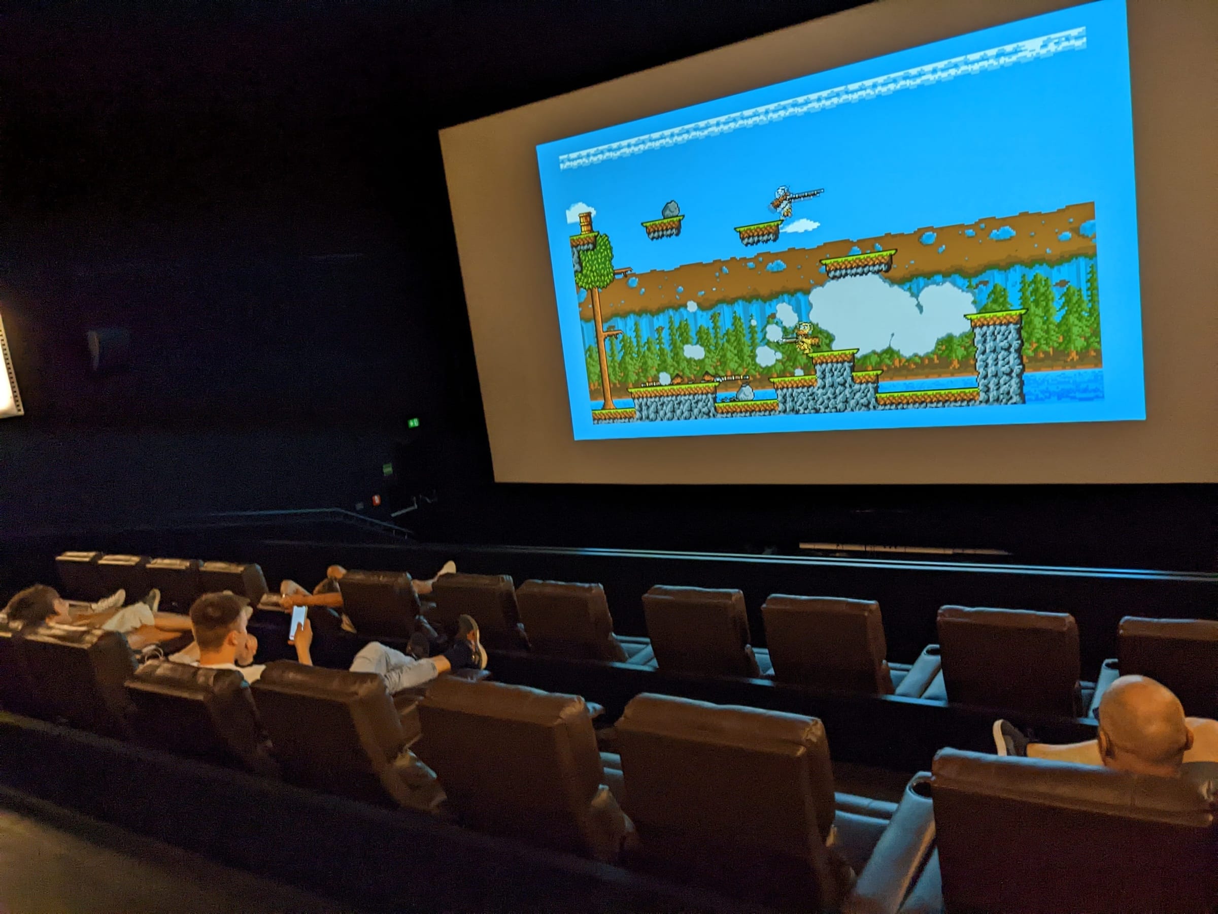 The team playing some Duck game.