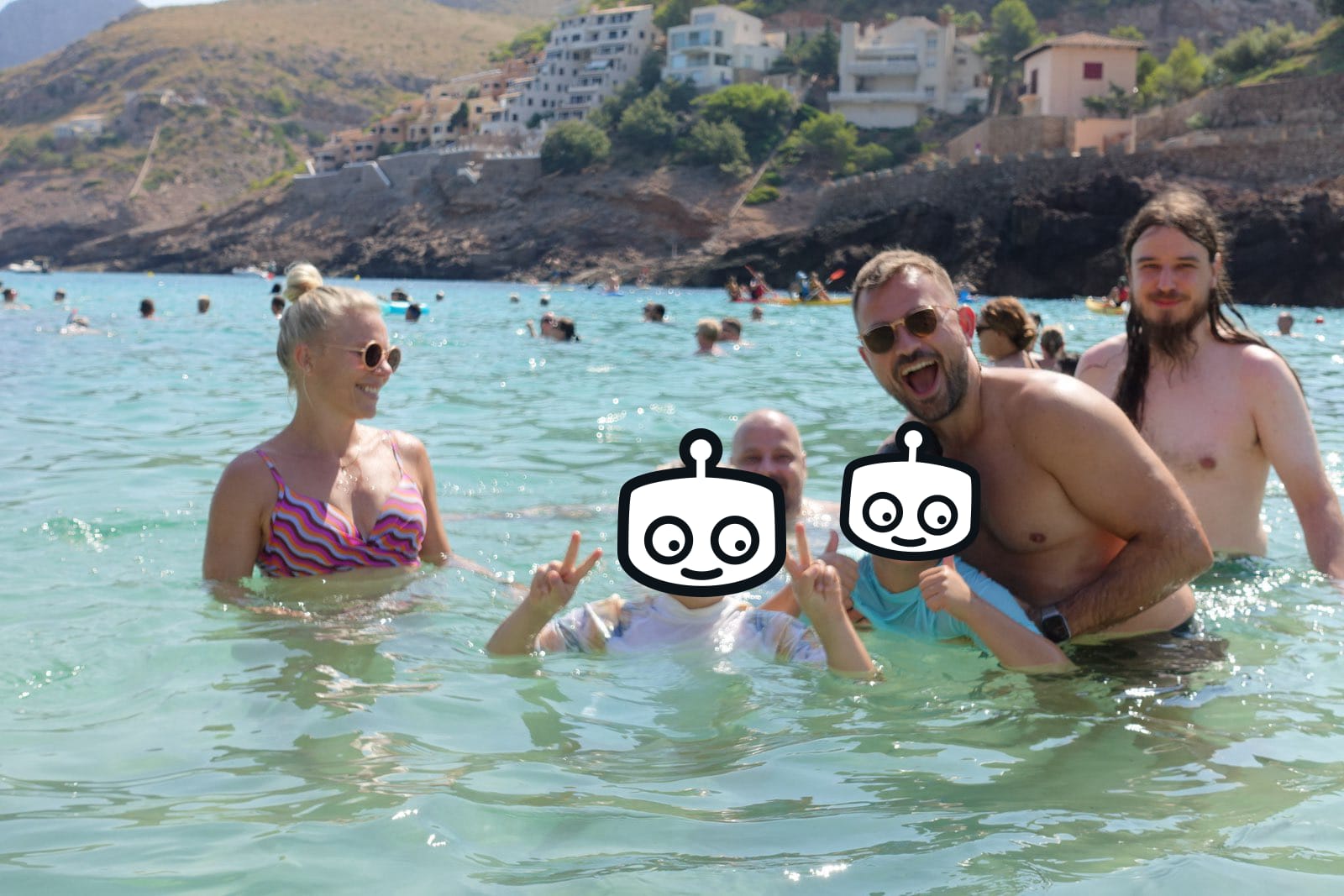 Swimming in the bay