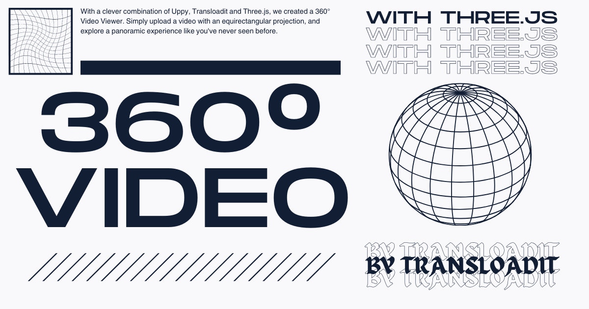 A street-wear inspired design with the text '360° Video' as the main headline.