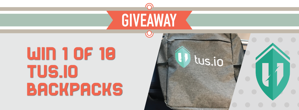 Giving away ten tus.io backpacks!