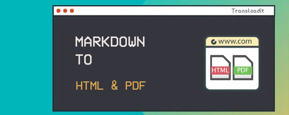 Convert Markdown to HTML and PDF