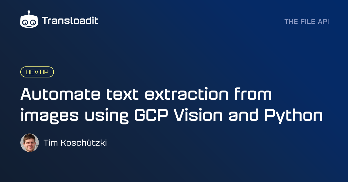 Automate text extraction from images using GCP Vision and Python ...