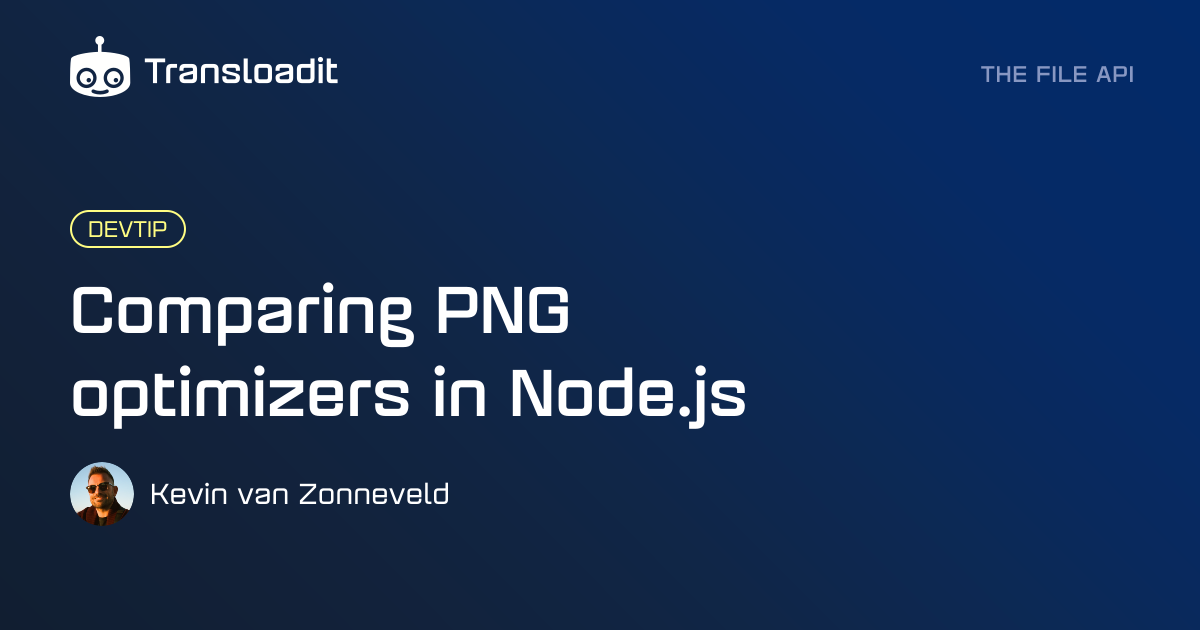 Comparing PNG optimizers in Node.js | Transloadit