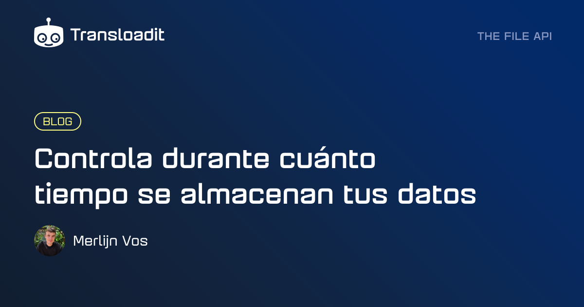 Controla durante cuánto tiempo se almacenan tus datos